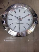 Omega Constellation Silver Steel case Wall Clock White Face